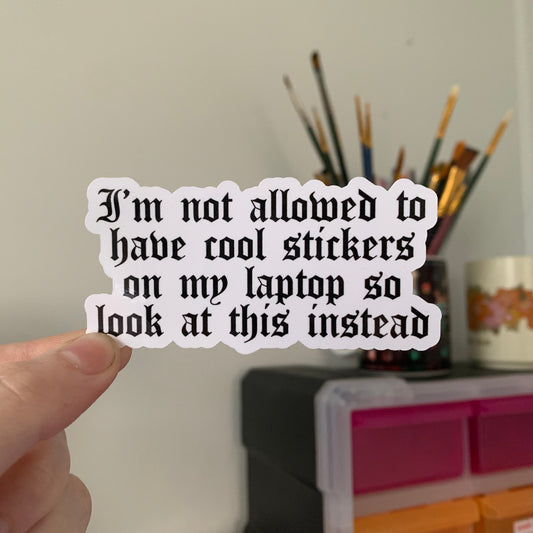 No cool stickers