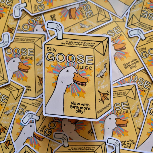 Silly Goose Juice Box Sticker