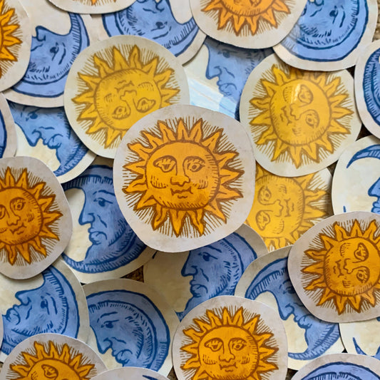 Medieval Sun Sticker